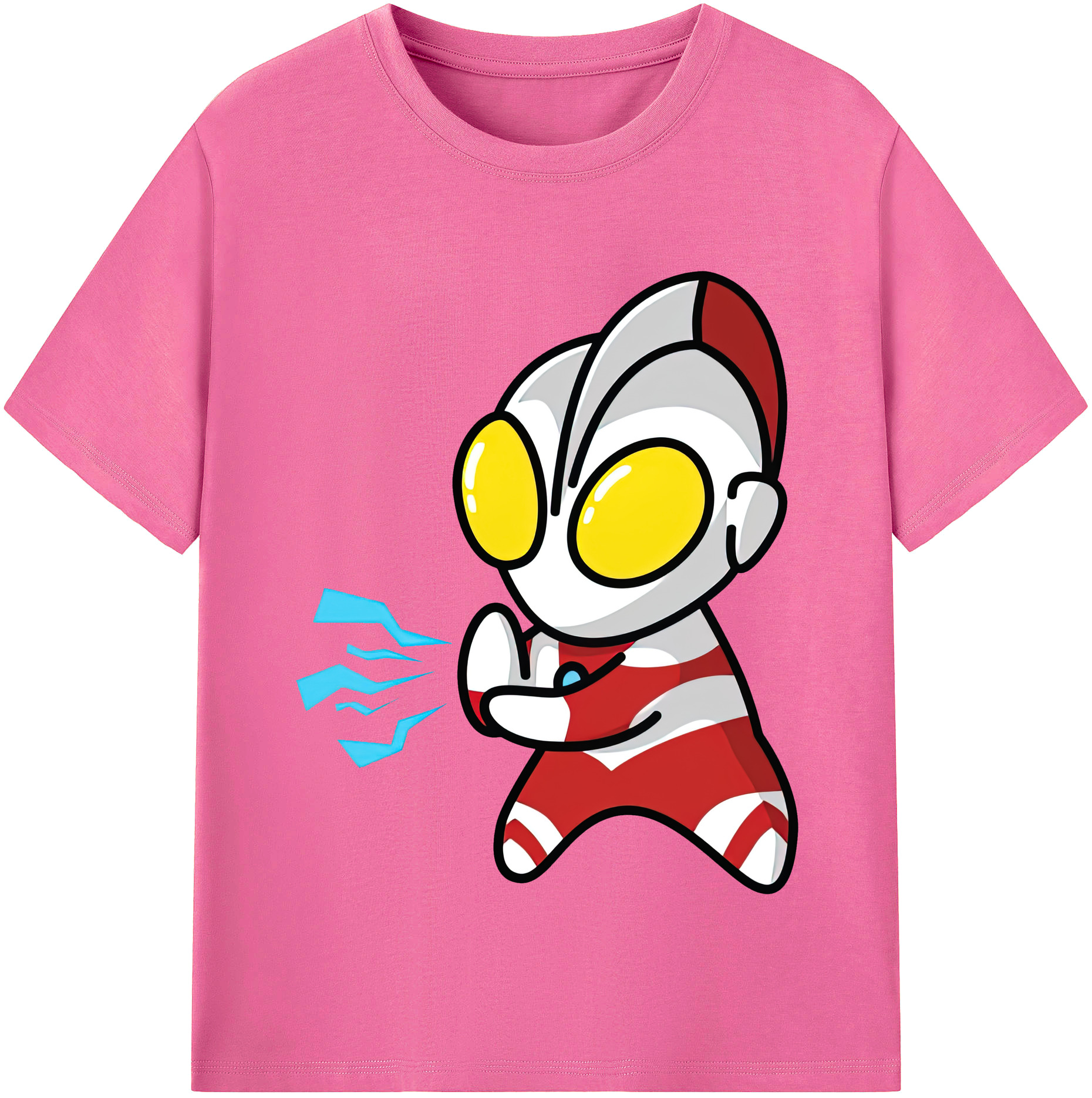 （画像用） ウルトラマン Ultraman レディースカジュアルプリントTシャツ（綿100％）